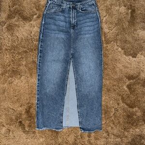 H&M Women's Blue Denim Jeans Skirt